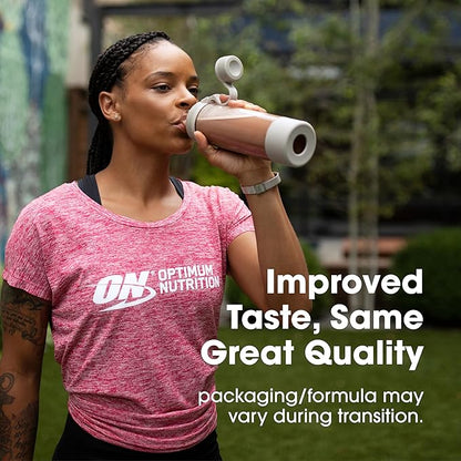 Optimum Nutrition Gold Standard 100% Whey Protein Powder, Naturally Flavored Chocolate, 27 Servings (Packaging May Vary)