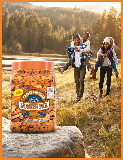 Southern Style Nuts Cheesy Cheddar Hunter Bulk Trail Mix,20 oz,Roasted Peanuts,Sesame Sticks,Corn Sticks,Almonds & Cashews,Mixed Nuts,Snacks for Adults & Kids,(Pack of 2)