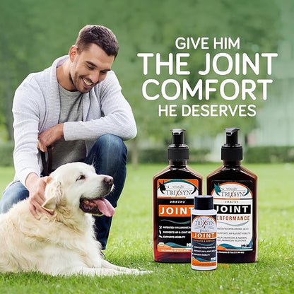 TRIXSYN Canine - Dog Hip and Joint Supplement - Liquid Hyaluronic Acid HA for Dog - Patented Liquid Formula for Senior Dogs - MHB3 Hylauronan - 6 fl oz