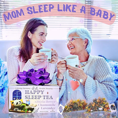 2 Pack of Dr. Lu’s Happy Sleep Tea | 100% Natural Calming Herbal Tea | Traditional Nighttime Relaxation Blend with Chamomile, Lavender, Lemon Balm & More Herbs