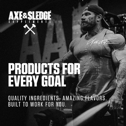 Axe & Sledge WHEY More Premium Protein Blend | 24g Protein, Whey Concentrate & Isolate | Prebiotic Fiber for Enhanced Absorption | Banana Split Sundae