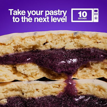 Legendary Foods 22g Protein Pastry 0g Added Sugar, Low Carb, Gluten Conscious, Keto Snack, Ideal for Glucose Management, Includes Whey Protein Isolate, 8 Pack Frosted Blueberry