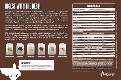 Metabolic Nutrition - Protizyme - Whey Protein Powder, High Protein, Low Carb, Low Fat with Digestive Enzymes, 24 Essential Vitamins and Minerals, Banana Creme, 2 Pound