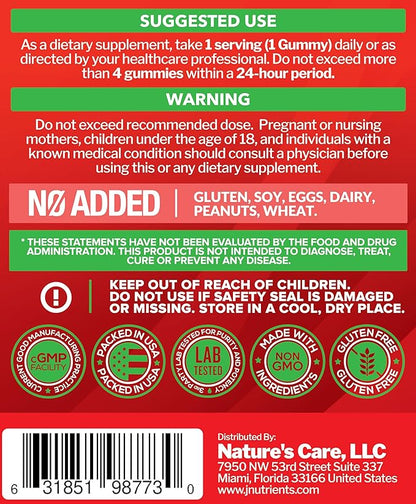 Vitamin D3 5000IU / 10,000IU Gummies for Adults & Kids (120 Count) - Maximum Strength Support for Immune System, Bones & Teeth - Gluten-Free, Non-GMO, Great Tasting Strawberry Flavor - 4 Month Supply