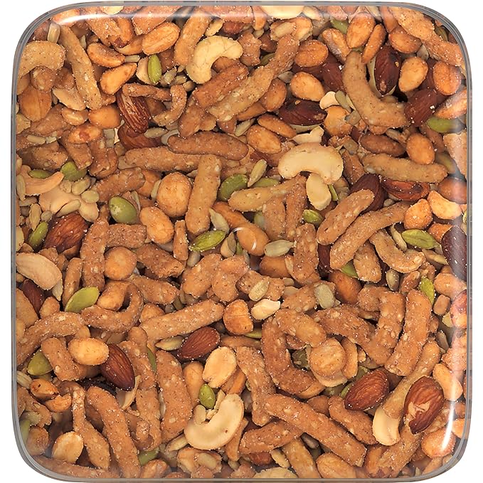 Southern Style Nuts Honey Roasted Hunter Bulk Trail Mix,23 oz,Honey Roasted Sesame Sticks & Peanuts,Sunflower Kernels,Almonds,Cashews & Pepitas,Mixed Nuts,Snacks for Adults-& Kids,(Pack of 2)