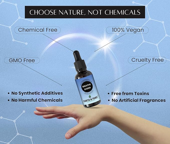 Earth N Pure Essential Oil Blend for Breathe Easier 15 ml