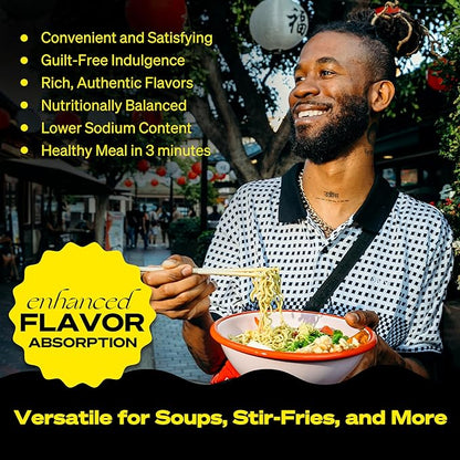 immi Spicy "Beef" Ramen, 100% Plant Based, Keto Friendly, Low Carb, High Protein, Packaged Noodle Meal Kit, Ready to Eat, 6 Pack