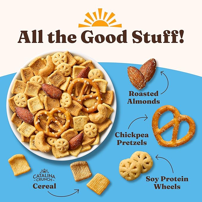 Catalina Crunch Protein Snack Mix - 10g Protein, 1g Sugar per Serving - Good Source of Fiber, Keto, Gluten Free - Creamy Ranch, 5.25 Ounce Bag (Pack of 1)