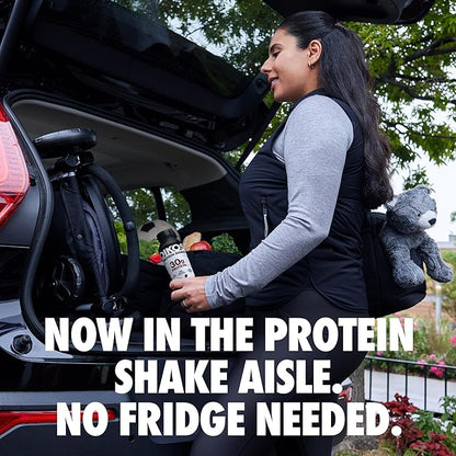 Oikos Protein Shake,Chocolate,30g High Protein Drinks,Shelf Stable,Ready to Drink,5g Prebiotic Fiber,12 fl oz Bottle,,(Pack of 24)