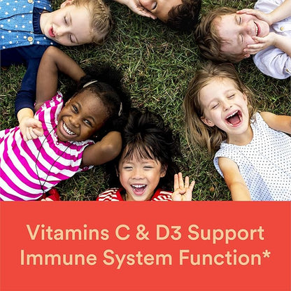 SmartyPants Kids Multivitamin Gummies: Omega 3 Fish Oil (EPA/DHA), Vitamin D3, C, Vitamin B12, B6, A, K & Zinc for Immune Support, Biotin, Gluten Free, Three Fruit Flavors, 120 Count (30 Day Supply)