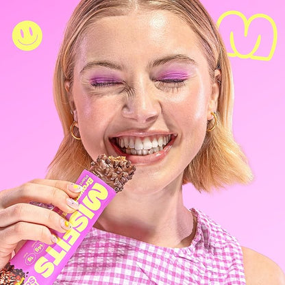 Misfits Vegan Protein Bars - Fudgey Brownie Batter| Nutrition Bars - 14g Protein, 1g Sugar, Plant-based, Low Carb, Non-GMO, Gluten Free Snacks | Pack of 12