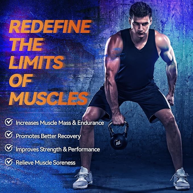 Creatine Monohydrate Gummies Complex 8000mg for Men & Women, Sugar Free Creatine Gummy with L-Taurine, BCAA 2:1, B12＆6, for Muscle Growth, Energy Boost & Recovery, Vegan, Gluten-Free, 120 Count