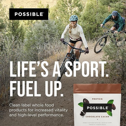 Protein Powder - Muscle Growth & Recovery Support - Plant-Based Protein - Essential Amino Acids & BCAAs - Vegan, Gluten-Free & USDA Organic - Chocolate, 1.25 Pound (Pack of 1)