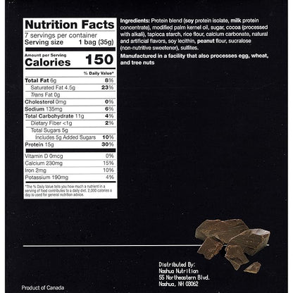 Proti-Thin Chocolate Coated Protein Puffs, 15g Protein Snack Packs, 160 Calories, Low Sugar (<1g), Low Carb, Keto Friendly, Gluten Free, 7 Count