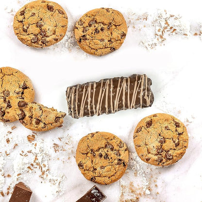FITCRUNCH Snack Size Protein Bars, 6-Layer Baked Bar, 3g of Sugar & Soft Cake Core (18 Bars, Chocolate Chip Cookie Dough)